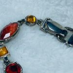 Bracelet Magnetic Clasp Multicolor Asymmetrical Earthtones Silver Color Metal Photo 14