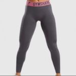 Gymshark  Charcoal and Pink elastic band Leggings Photo 1