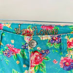 Wall Flower  Floral Shorts - Juniors/Womens Size 9 Photo 2