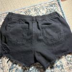 Aerie Charcoal Distressed Jean Shorts Photo 2