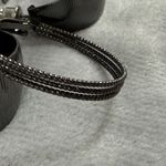 Pierced Earrings 3 Pair Dark Color Shade Hoop Drop Dangle Goth Metal Beaded Black Photo 13