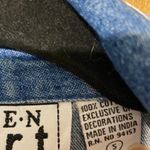 Keren Hart Vintage Jean Jacket Appliqué Beaded Boho Retro  Small Photo 4