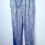 QIYUN.Z Leopard Print Casual Pants Elastic High Waist Pockets Size Small New! Gray Photo 0