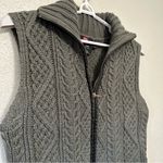 Diesel  Vintage Gray Cowl Neck Cable Knit Sweater Wool Vest Fisherman Grunge XL Photo 1