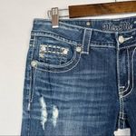 Miss Me Dark Wash Fleur De Lis Embellished Bootcut Jeans 29 Photo 4