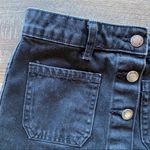 Bershka BSKGIRL Button Front Skirt Black Size 2 Photo 5