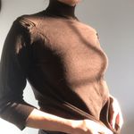 Cache Brown Mock neck sweater 🤎 Photo 0