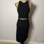 Wilfred Free Yasmin Tank Dress Black Open Back Knee Length V Neck Size S BodyCon Photo 7