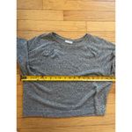 ZARA  gray crop top with double slit front‎ shoulders size medium Photo 1