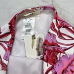 Jessica Simpson  Paradiso Palm High-Waist O-Ring Bottoms Belt Small Pink Red New Photo 3