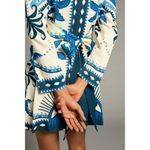 Farm Rio NWT  Anthropologie Long-Sleeve Blazer Dress Blue Size XS Photo 2