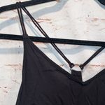 Urban Outfitters  Ecote Shirt Womens Medium Black Crochet Trim Racerback Tank Top Photo 2