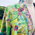 John Mark  Colorful Floral Embroidered Kimono Petite Jacket Photo 10