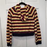 Juicy Couture  Black Label Multicolor Velour Zip Up Track Jacket Size Small Photo 2