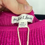 For Love & Lemons  Hot Pink Long Sleeve Cut Out Midi‎ Baddie Sparkle Dress XS Photo 7