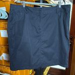 Lands’ End Chino 100% Cotton Black Skirt Size 18 Photo 0