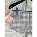 Free People Micro Shorts Plaid Trouser Shorts Summer Boho Preppy Medium(10) Photo 2
