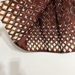 Eddie Bauer  Burgundy Knee Length Geometric Pattern Skirt Women's Size 4 Photo 1