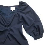 Cinq à Sept NWT Cinq a Sept Kristina in Navy Blue Knotted Fit & Flare Midi Dress 2 $495 Photo 5