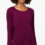 Lululemon Women's Long Sleeve Plum Top. Size Photo 0