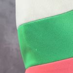 Vintage 70s Halter Maxi Dress Size Small Colorblock Disco Mod Summer Handmade Pink Photo 5