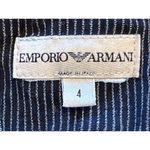 Emporio Armani  Gray White Striped Cropped Pants Size 4 Photo 2