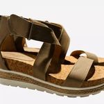 Adrienne Vittadini Adrienne vittafini Modern Platform Cork Sandals Strappy Gladiator Wedge Shoes 9 Photo 0