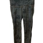 Athleta  Green/Black Tie Dye Print Crop Length Size Small Leggings. Photo 0