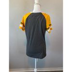 NFL  Team Apparel Pittsburgh Steelers Short Sleeve TShirt Yellow/Gray Sz L *Flaw Photo 2