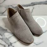 Lucky Brand | Minimalist Gray Suede Laser Cut Perforated Baylah Bootie Sz 9 Photo 3