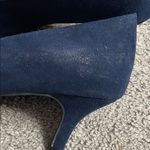 Attention  Women's Classic Faux Suede Navy Heels Size 8.5 Photo 5