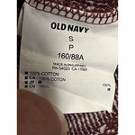 Old Navy Sweater Women's Size S Burgundy White Tweed Round Neck Long Sleeve Photo 6