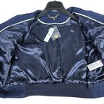 J.Crew Navy Blue Gold Button Tweed Cropped Bomber Lady Jacket - New With Tags Photo 2