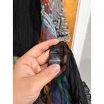 New Pretty Angel Silk Blend Boho Kimono Cardigan Zebra Paisley Patchwork M Black Size M Photo 3