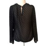 A New Day Black Long Sleeve Fitted Blouse Photo 3