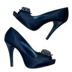 Apt. 9 Cindy Rhinestone Flower Peep Toe Heels Photo 0