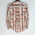 Equipment  Essential Silk Shirt White Multi Floral Silk Sz XS Photo 3