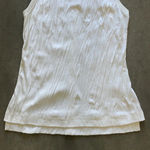 Helmut Lang  Optic White Crinkle Tank Top Size L Photo 5