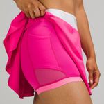 Lululemon Court Rival High-Rise Skirt Sonic Pink Womens Size 4 Reg Photo 2