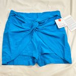 La Perla  100% silk blue twisted shorts/beach cover/italy40 Photo 1