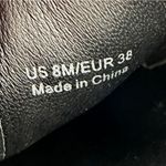 Vince  Garvey Black Leather Slip On Platform Sneakers Size 8 M Photo 7