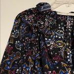 Marie Oliver  100% SILK LENNON BLOUSE MYSTIC ART MEDIUM BLACK Photo 4