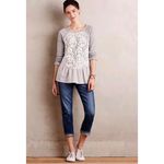 Sunday in Brooklyn ANTHROPOLOGIE  Mixed Media Raglan Sweater Size XL Photo 3