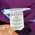 Champion Women's Purple Plaid Reverse Weave Jogger Sweatpants Size Small Photo 3