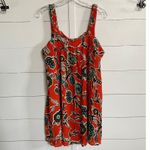 Band of the Free Teresa Tangerine Floral Tank Mini Dress M Photo 2