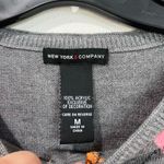 Ny&co NY &  Argyle Cardigan Gray Pink Orange Preppy Button Up Sweater Sz M Photo 6