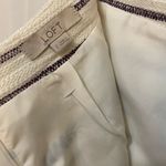 Loft Ann Taylor  wrap skirt w/ blue and purple stripes and frayed edges Photo 5