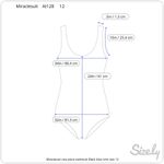 Spanx Miraclesuit one piece swimsuit Black blue trim size 12 Photo 2