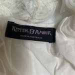 Kitten D’Amour Silk & Cotton Dress Size 10 White Photo 5