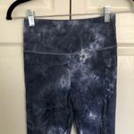 Navy Blue and White Tie Dye Spots Bra and Legging Set Size S Photo 6